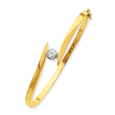 Diamond Bangle 14k Two-tone Gold XB78AA, MPN: XB78AA, 883957086255