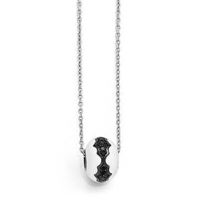 Necklace Sterling Silver &amp; Cubic Zirconia QMP385-18, MPN: QMP385-18, 883957056562