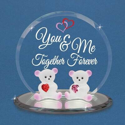 You and Me Together Forever Bears Glass Figurine GM21709, MPN: GM21709, 708873038945
