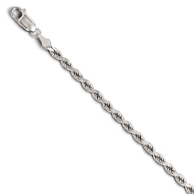 Leslie&#39;s 3.00mm Diamond- cut Rope Chain 24 Inch - 14k White Gold HB-7062-24, MPN: 7062-24, 88677454…
