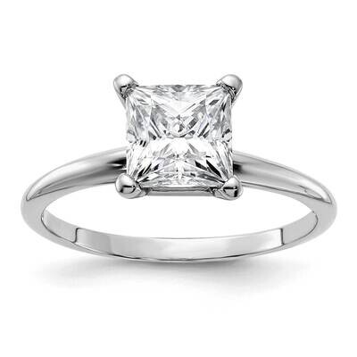 1 3/4ct. G H I True Light Princess Moissanite Solitaire Ring 14k White Gold WGSH15P-14MT, MPN: WGSH…