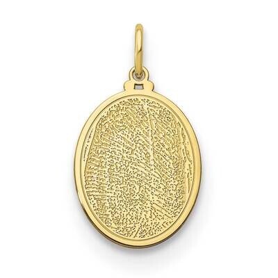 Small Fingerprint Charm 10k Gold 10XNA913Y, MPN: 10XNA913Y,