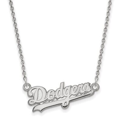 Los Angeles Dodgers Small Pendant with Chain Necklace 14k White Gold 4W023DOD-18, MPN: 4W023DOD-18,…