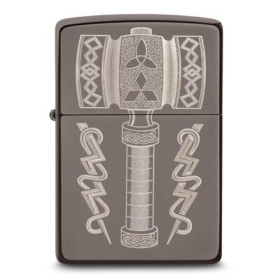 Zippo Black Ice Thor&#39;s Hammer Lighter GM25841, MPN: GM25841, 191693198652