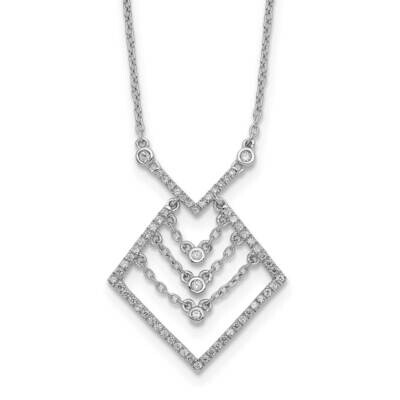 Diamond 18 Inch Necklace 14k White Gold PM8560-025-WA, MPN: PM8560-025-WA, 883957763781