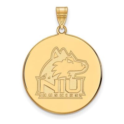 Northern Illinois University x-Large Disc Pendant Gold-plated Silver GP035NIU, MPN: GP035NIU, 88677…