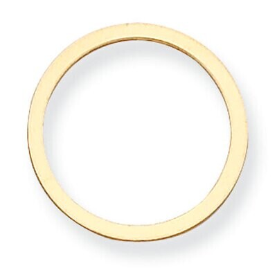 Circle with Hole Stamping 14k Yellow Gold YG1053, MPN: YG1053,