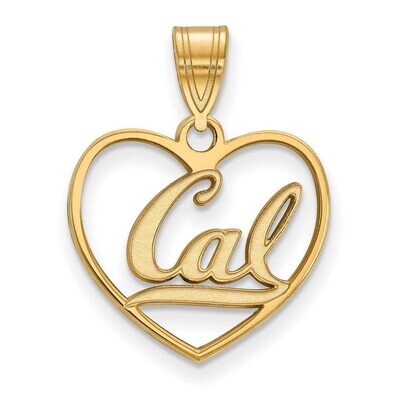 University of California Berkeley Pendant in Heart Gold-plated Silver GP013UCB, MPN: GP013UCB, 8867…