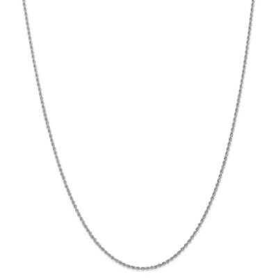 1.5mm Regular Rope Chain 26 Inch 14k White Gold W012S-26, MPN: W012S-26, 883957165608
