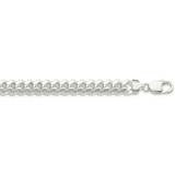 9mm Polished Domed Curb Chain 24 Inch Sterling Silver QDB250-24, MPN: QDB250-24,