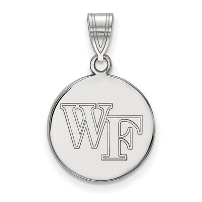 Wake Forest University Medium Disc Pendant 10k White Gold 1W033WFU, MPN: 1W033WFU, 886774785998