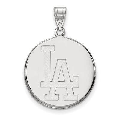 Los Angeles Dodgers Large Disc Pendant Sterling Silver SS017DOD, MPN: SS017DOD, 886774628073