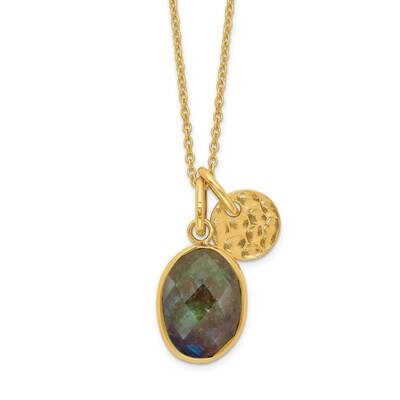 Gold-Tone Crystal Necklace Sterling Silver QG5461-16.5, MPN: QG5461-16.5, 886774083520