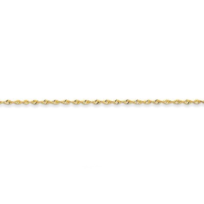 1.8mm Diamond-cut Extra-Light Rope Chain 18 Inch 14k Gold EXL014-18, MPN: EXL014-18, 886774398570