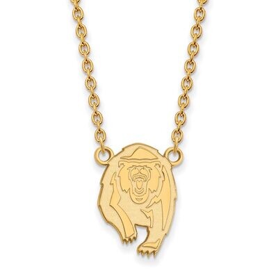 University of California Berkeley Large Pendant with Chain Necklace 14k Yellow Gold 4Y033UCB-18, MP…