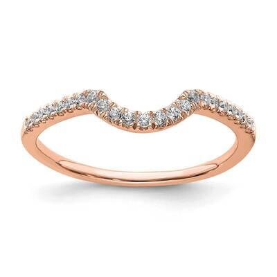 Diamond Contoured Wedding Band 14k Rose Gold RM6356B-015-RAA, MPN: RM6356B-015-RAA,