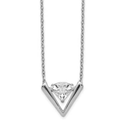 Vibrant Swarovski Crystal &amp; 2 Inch Extender Necklace Sterling Silver QG5151-16, MPN: QG5151-16, 886…