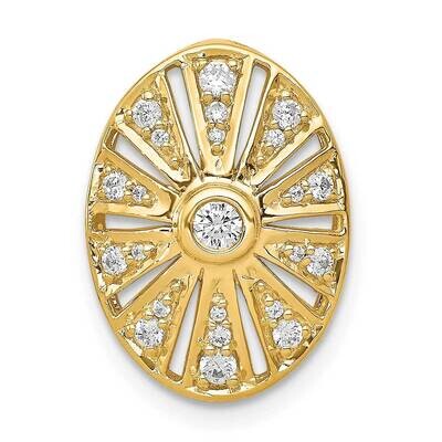 1/4Ct. Diamond Vintage Oval Chain Slide 14k Gold PM3947-025-YA, MPN: PM3947-025-YA, 883957503677