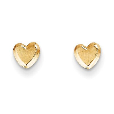 Heart Post Earrings - 14k Gold SE2214 by Madi K, MPN: SE2214, 886774999906