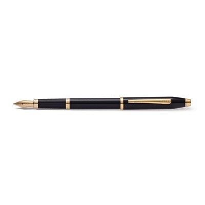 Century II Black Lacquer Gold Fountain Pen with Medium Gold-plated Nib GM20511, MPN: GM20511, 73228…