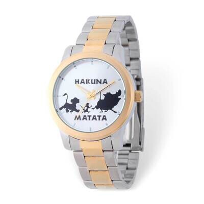Disney Two-tone Lion King Hakuna Matata Adult Watch XWA5168, MPN: XWA5168, 843231085121