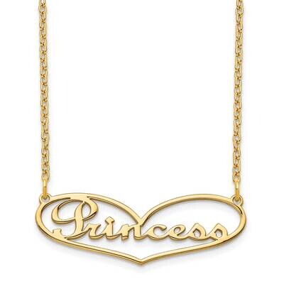 Heart Nameplate Necklace Gold-plated  XNA942GP, MPN: XNA942GP, 191101989643