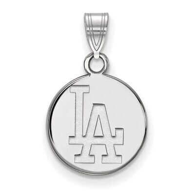 Los Angeles Dodgers Small Disc Pendant Sterling Silver SS013DOD, MPN: SS013DOD, 886774626871