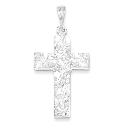 Nugget Cross Pendant Sterling Silver QC484, MPN: QC484, 883957911816