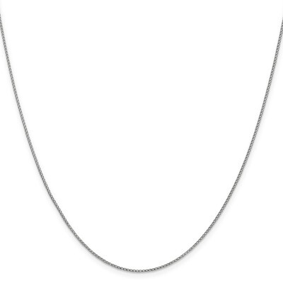 Leslie&#39;s .95 mm Diamond-cut Open Franco Chain 24 Inch 14K White Gold HB-7174-24, MPN: 7174-24, 8867…