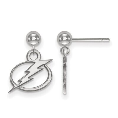 Tampa Bay Ligtning Earring Dangle Ball 14k White Gold 4W010LIG, MPN: 4W010LIG, 886774837857