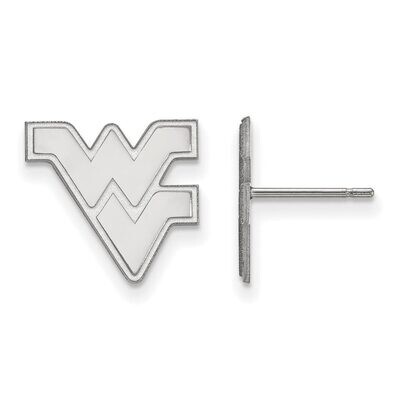 West Virginia University Small Post Earring 14k White Gold 4W009WVU, MPN: 4W009WVU, 886774837567