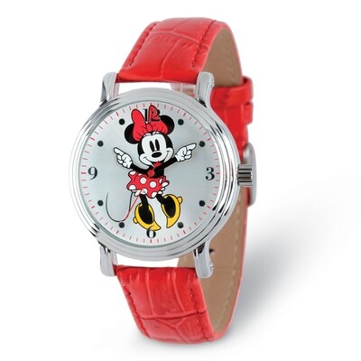 Disney Adult Size Red Strap Minnie Mouse with Moving Arms Watch  XWA5762, MPN: XWA5762, 843231080966