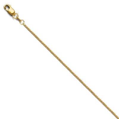 Leslie&#39;s Octagonal Sparkle Box Chain 18 Inch - 14k Gold HB-4036-18, MPN: 4036-18, 886774996165