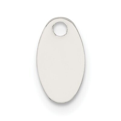 9.8 x 5.7mm Chain Tag Sterling Silver SS3737, MPN: SS3737,