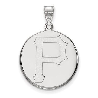 Pittsburgh Pirates Large Disc Pendant Sterling Silver SS016PIR, MPN: SS016PIR, 886774627878