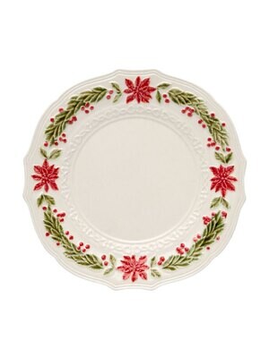 Bordallo Pinheiro Pinheiro Christmas  Dinner Plate Clear Decorated 65017384, MPN: 65017384, 5600876…