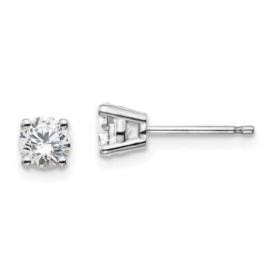 2/3Ctw Vs/Si, D E F, 4-Prong Earrings 14k White Gold Lab Grown Diamond EM1016-066-WLD, MPN: EM1016-…