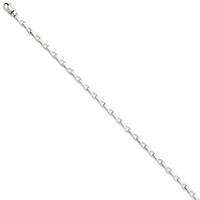 3.5mm Fancy Link Chain 24 Inch 14k White Gold WLK708-24, MPN: WLK708-24, 191101716485