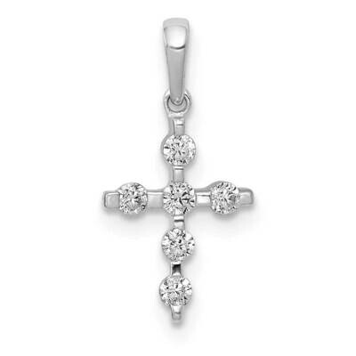 1/6Ct. Diamond Cross Pendant 14k White Gold PM5080-016-WA, MPN: PM5080-016-WA, 883957974057