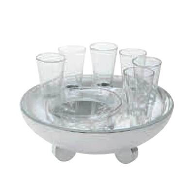 Ercuis Galet Caviar Vodka Bowl 4.75 Inch Silver Plated F541180-06, MPN: F541180-06, 790955040717