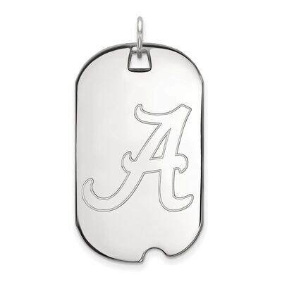 University of Alabama Large Dog Tag 14k White Gold 4W028UAL, MPN: 4W028UAL, 886774845661
