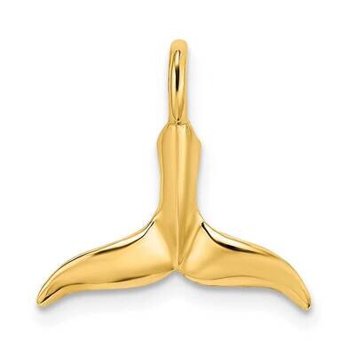 Polished Whale Tail Charm 14k Gold 3-D K7709, MPN: K7709, 637218012787