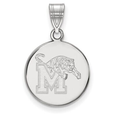 University of Memphis Medium Disc Pendant Sterling Silver SS040UMP, MPN: SS040UMP, 886774710792