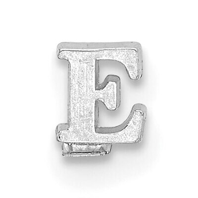 Casted Letter E 14k White Gold WG2219E, MPN: WG2219E,