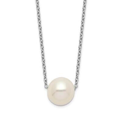 9-10mm White Rice Fwc Pearl Necklace Sterling Silver Rhodium-plated QH5532-18, MPN: QH5532-18, 8867…