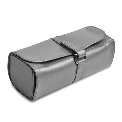 Silver Leather Snap Strap Large Jewelry Roll GM17748, MPN: GM17748, 191101878091
