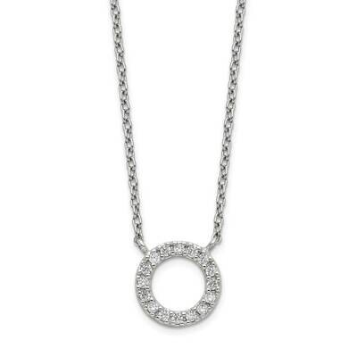 Necklace Sterling Silver CZ Diamond QG5412-16, MPN: QG5412-16, 886774105277