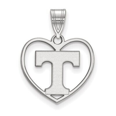 University of Tennessee Pendant in Heart Sterling Silver SS017UTN, MPN: SS017UTN, 886774717173