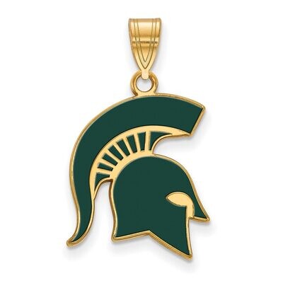 Michigan State University Large Enamel Pendant Gold-plated Silver GP060MIS, MPN: GP060MIS, 88677495…