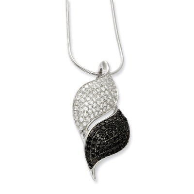 Necklace Sterling Silver &amp; Cubic Zirconia QMP462, MPN: QMP462, 883957038377